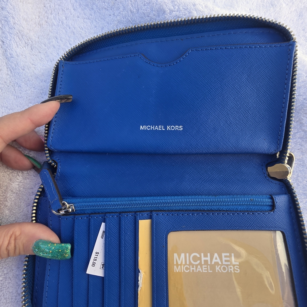 Michael Kors Blue Wallet